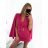 Damen-Latzhose/Kleid mit langen Ärmeln und Gürtel (Einheitsgröße S/M) ITALIAN FASHION IMM23m27030