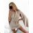 Damen-Latzhose/Kleid mit langen Ärmeln und Gürtel (Einheitsgröße S/M) ITALIAN FASHION IMM23m27030