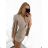 Damen-Latzhose/Kleid mit langen Ärmeln und Gürtel (Einheitsgröße S/M) ITALIAN FASHION IMM23m27030