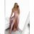 Langes, elegantes Partykleid für Damen mit Trägern (S/M EINHEITSGRÖSSE) ITALIAN FASHION IMPBB23B23505