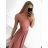 Šaty dlouhé letní elegantní bez rukávu dámské (S/M ONE SIZE) ITALSKÁ MÓDA IMWE231507