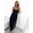 Langes Chiffon-Kurzarmkleid für Damen (S/M ONE SIZE) ITALIAN FASHION IMWGS231048
