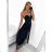 Langes Chiffon-Kurzarmkleid für Damen (S/M ONE SIZE) ITALIAN FASHION IMWGS231048 S/M weiß