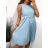 Elegantes, ärmelloses Partykleid für Damen mit Faltengürtel (S/M EINHEITSGRÖSSE) ITALIAN FASHION IMPSH2310594A