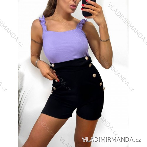 Tílko body dámské na ramínka  (S/M ONE SIZE) ITALSKá MóDA IMM20625 S/M lila