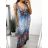 Langes, elegantes, ärmelloses Icecool-Kleid für Damen (M/L, XL/2XL) AINUOSI ITALIAN FASHION IMB239911