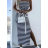 Ärmelloses Carmen-Langkleid für Damen mit Streifen (S/M EINHEITSGRÖSSE) ITALIAN FASHION IMPGM2311542