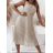 Elegantes, ärmelloses Kleid mit Falten für Damen (Einheitsgröße S/M) ITALIAN FASHION IMPGM231853
