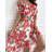 Langes Carmen-Kurzarmkleid für Damen (S/M EINHEITSGRÖSSE) ITALIAN FASHION IMPGM231146