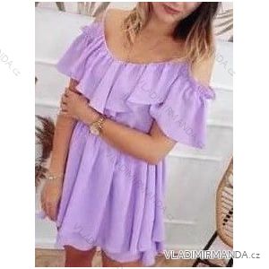 Damen Chiffon Sommerkleid Carmen mit Trägern (S / M ONE SIZE) ITALIAN FASHION IMWY21736