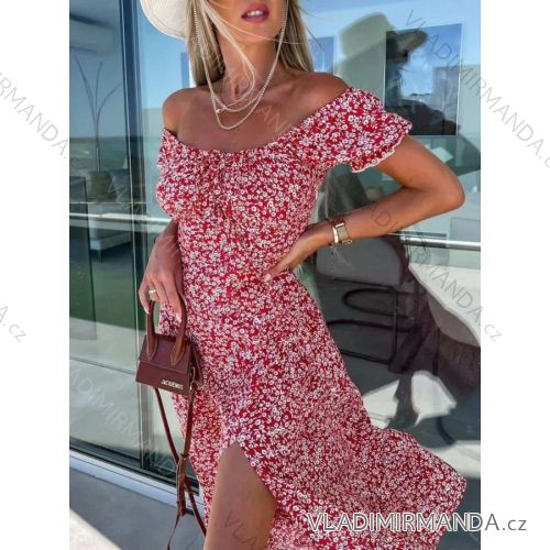 Sommerkleid Carmen aus Musselin für Damen (Einheitsgröße S/M) ITALIAN FASHION IMWE231506