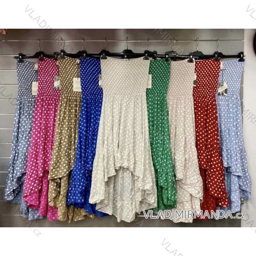 Sommerkleid Carmen aus Musselin für Damen (Einheitsgröße S/M) ITALIAN FASHION IMWE231506