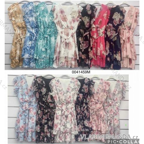 Sommerkleid Carmen aus Musselin für Damen (Einheitsgröße S/M) ITALIAN FASHION IMWE231506