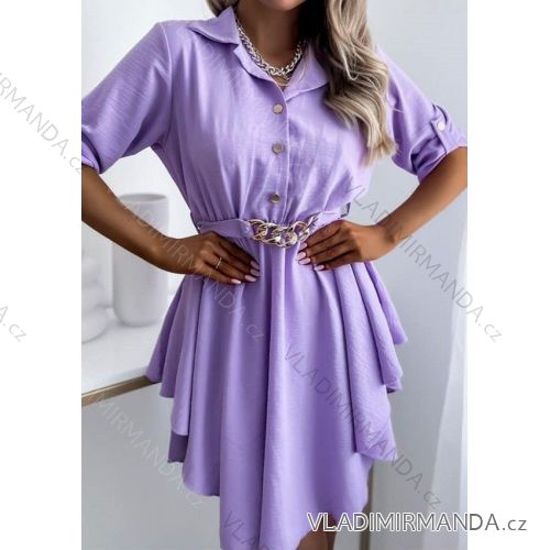 Sommerkleid Carmen aus Musselin für Damen (Einheitsgröße S/M) ITALIAN FASHION IMWE231506