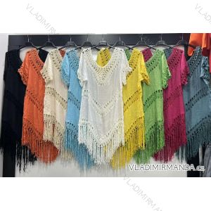 Sommerkleid Carmen aus Musselin für Damen (Einheitsgröße S/M) ITALIAN FASHION IMWE231506