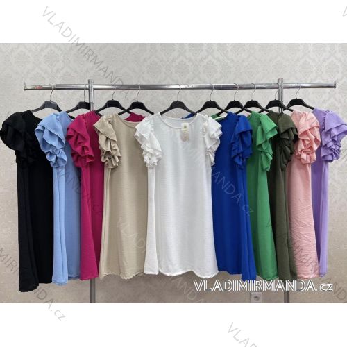 Sommerkleid Carmen aus Musselin für Damen (Einheitsgröße S/M) ITALIAN FASHION IMWE231506