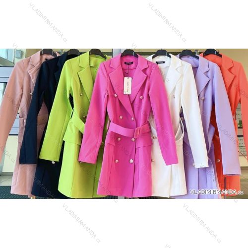 Elegantes langärmliges Samtkleid für Damen (Einheitsgröße S/M) ITALIAN FASHION IMWKK224073