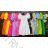 Langes Chiffon-Kurzarmkleid für Damen (S/M ONE SIZE) ITALIAN FASHION IMWGS231048