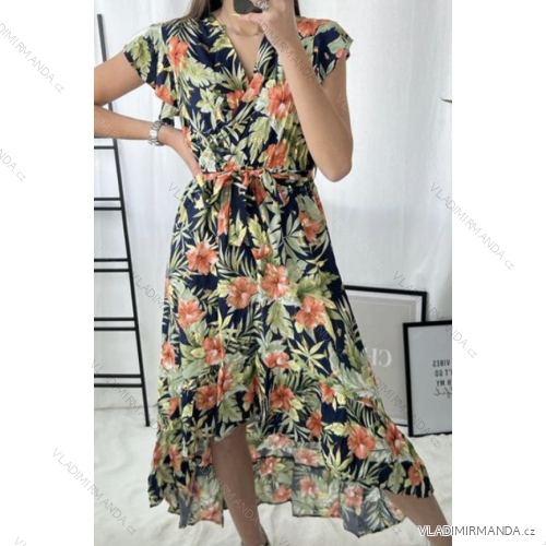 Sommerkleid Carmen aus Musselin für Damen (Einheitsgröße S/M) ITALIAN FASHION IMWE231506