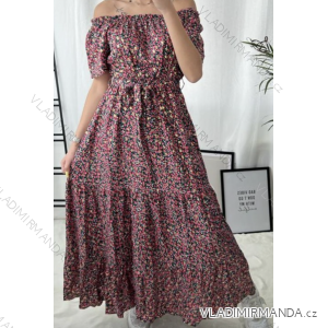 Sommerkleid Carmen aus Musselin für Damen (Einheitsgröße S/M) ITALIAN FASHION IMWE231506