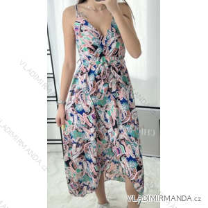 Sommerkleid Carmen aus Musselin für Damen (Einheitsgröße S/M) ITALIAN FASHION IMWE231506