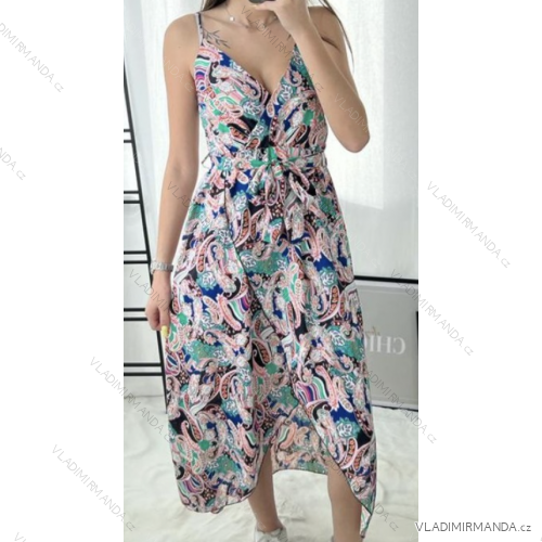 Sommerkleid Carmen aus Musselin für Damen (Einheitsgröße S/M) ITALIAN FASHION IMWE231506