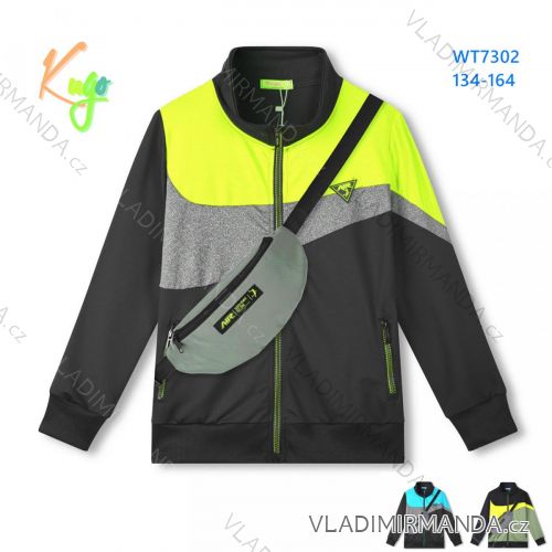 Schwaches Sweatshirt mit Reißverschluss und Taillenbund für Jungen (134-164) KUGO WT7302