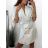 Kleid mit 3/4 Ärmeltasche für Damen (uni sl) ITALIAN Fashion IMWD20529 S/M béžová