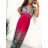 Langes, elegantes, ärmelloses Icecool-Kleid für Damen (M/L, XL/2XL) AINUOSI ITALIAN FASHION IMB232109/DU M/L Orange