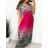 Langes, elegantes, ärmelloses Icecool-Kleid für Damen (M/L, XL/2XL) AINUOSI ITALIAN FASHION IMB232109/DU M/L Orange