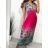 Langes, elegantes, ärmelloses Icecool-Kleid für Damen (M/L, XL/2XL) AINUOSI ITALIAN FASHION IMB232109/DU M/L Orange