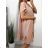 Carmen Sommer Sommer Schulterkleid (UNI S / M) ITALIENISCHE MODE IMM20628