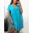 Carmen Sommer Sommer Schulterkleid (UNI S / M) ITALIENISCHE MODE IMM20628