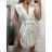 Elegantes, ärmelloses Mantelkleid für Damen (S/M EINHEITSGRÖSSE) ITALIAN FASHION IMPGM235722