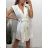 Elegantes, ärmelloses Mantelkleid für Damen (S/M EINHEITSGRÖSSE) ITALIAN FASHION IMPGM235722