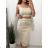 Damen-Set aus ärmellosem Oberteil und Rock (Einheitsgröße S/M) ITALIAN FASHION IMPGM235248