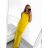 Langes ausgestelltes Damenkleid Carmen Shoulders (S / M ONE SIZE) ITALIAN FASHION IMWA221622 M / L neongrün