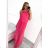 Langes ausgestelltes Damenkleid Carmen Shoulders (S / M ONE SIZE) ITALIAN FASHION IMWA221622 M / L neongrün