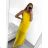 Langes ausgestelltes Damenkleid Carmen Shoulders (S / M ONE SIZE) ITALIAN FASHION IMWA221622 M / L neongrün