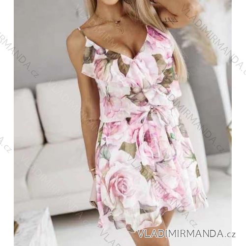 Kleid mit 3/4 Ärmeltasche für Damen (uni sl) ITALIAN Fashion IMWD20527