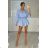 Damen-Overall mit kurzem Sommershirt und kurzen Ärmeln (S/M Einheitsgröße) ITALIAN FASHION IMM23M4698