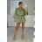 Damen-Overall mit kurzem Sommershirt und kurzen Ärmeln (S/M Einheitsgröße) ITALIAN FASHION IMM23M4698