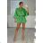 Damen-Overall mit kurzem Sommershirt und kurzen Ärmeln (S/M Einheitsgröße) ITALIAN FASHION IMM23M4698