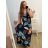 Damen Lang Kurzarm Kleid (S / M ONE SIZE) FRENCH FASHION FMB21008