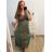Damen Lang Kurzarm Kleid (S / M ONE SIZE) FRENCH FASHION FMB21008