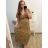 Damen Lang Kurzarm Kleid (S / M ONE SIZE) FRENCH FASHION FMB21008