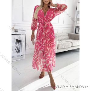 Langes, elegantes Langarmkleid für Damen (Einheitsgröße S/M) ITALIAN FASHION IMWGB23951