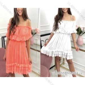 Sommerkleid aus Chiffon mit Trägern für Damen (Einheitsgröße S/M) ITALIAN FASHION IMWPO232047