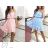 Sommerkleid aus Chiffon mit Trägern für Damen (Einheitsgröße S/M) ITALIAN FASHION IMWPO232047
