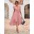 Elegantes ärmelloses Sommerkleid für Damen (Einheitsgröße S/M) ITALIAN FASHION IMD22351 rosa S/M